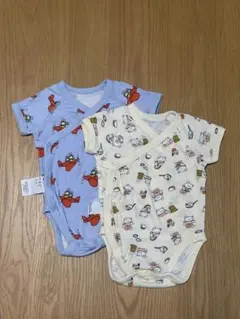 半袖ボディスーツ 2枚セット 60サイズ　ユニクロ