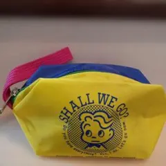 オサムグッズ×ミスド　ポーチ(⁠黄色•青•ピンク)1990