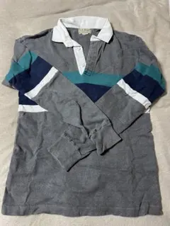 L.L.Bean ラガーシャツ USA製 ボーダー 長袖 古着 80s