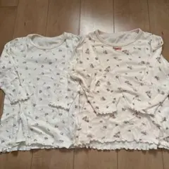 バースデイ　フタフタ綿100% あったか肌着　130 2枚セット　テータテート