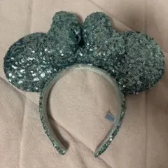 ミッキー風スパンコールカチューシャ 美品