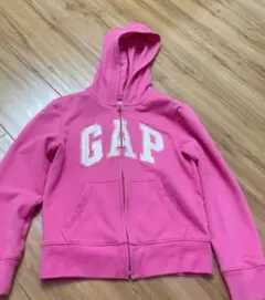 old gap ジップパーカー ピンク ホワイト