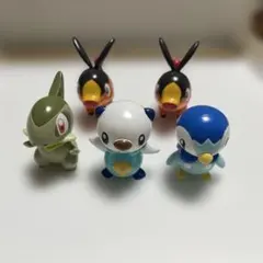 ポケモン フィギュア5体セット ポカブ2体、ソフビ、ポッチャマ、キバゴ