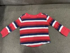 Gapbaby ギャップベビー ボーダー ニット ロンT 赤 90