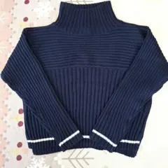 ROPÉ PICNIC ネイビー ハイネックセーター