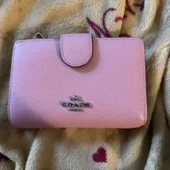 COACH 二つ折り財布 ピンクのサムネイル