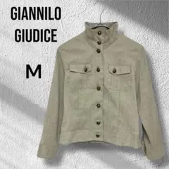 ジャンニロジュディチェ　トラッカージャケット　スタンドカラー　メタル調ボタン