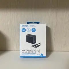 Anker 20W 2ポート充電器 USB-Cケーブル付き