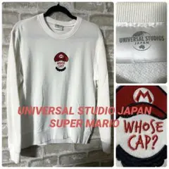 USJ SUPER MARIO メンズM スウェット　スーパーマリオ　刺繍ロゴのサムネイル