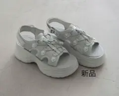 グレー メッシュ スポーツサンダルのサムネイル
