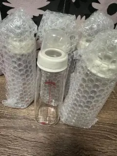 ピジョン　スリムタイプ哺乳瓶 240ml耐熱ガラス製　5本セット　まとめ売り