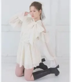 lillilly］バイカラーバルーンミニドレス ピンク 黒 2着セット - メルカリ