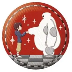 Disney Characters 刺繍缶バッジビスケット2 ベイマックス