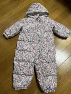 baby GAP 花柄ジャンプスーツ　ダウン90くらい