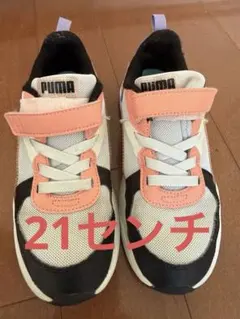 【PUMA 】　ホワイト ピンク スニーカー UK 2