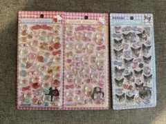 第二弾ボンボンドロップシール キティクロミ3枚セット