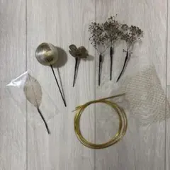 和装　金色の髪飾りセット