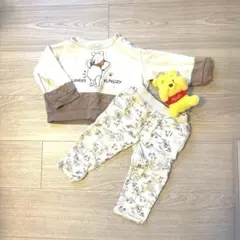 【セットアップ】　ディズニー　プーさん　クラシックプー　ズボン　トレーナー