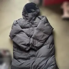 ブラック フード付きダウンジャケット　2X L