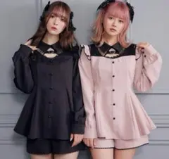 即購入⭕️ ハートベルトレースセットアップ トップスのみ 地雷