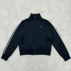 フレッドペリー トラックジャケット ジャージ　黒　ポルトガル製 　L