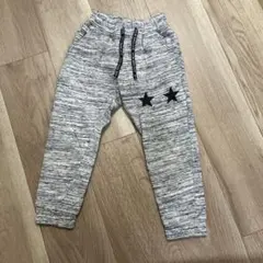 星柄グレー スウェット 長ズボン 110cm