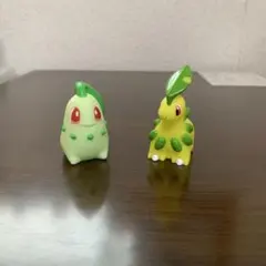 ポケモン　や指人形　チコリータ・ベイリーフ　2体セット