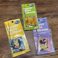 新品ディズニー　フォトアルバムストラップ　プーさん・ミニー・ミッキーマウス