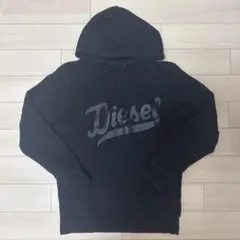 DIESEL ディーゼル ロゴプリント プルオーバーパーカー ブラックのサムネイル