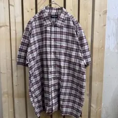 OLD UNIQLO ユニクロ チェック柄 半袖シャツ XL