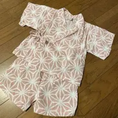 petit main 甚平 麻の葉 80cm ピンク