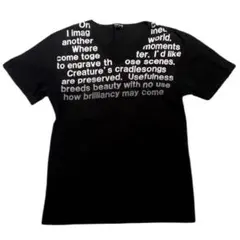 y2k フェアリーグランジtシャツ 黒 英字 パンク 平成 ダークコア ピチTのサムネイル