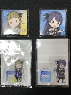 蓮ノ空　セガラッキーくじ　ドルケ、セラス 缶バッジ、アクスタセット