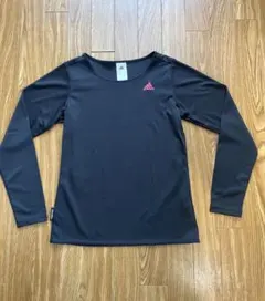 【新品未使用】adidas アディダス 長袖 Tシャツ ブラック レディースM