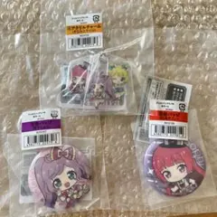 アイカツ プリパラ あそーと ガチャ アクリルチャーム 缶バッジ らぁら そふぃ