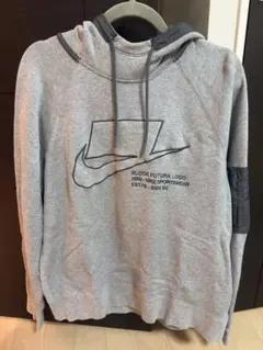 Nike フューチュラロゴ フード付きトレーナー Mサイズ グレー