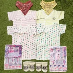 再値下げ！美品あり☆双子ちゃんセット 肌着まとめ売り10点