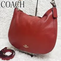 COACH レザー ショルダーバッグ レッド クロスボディ コーチ F31 