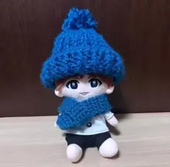 Hey! Say! JUMP ちびぬい 衣装 ニット帽子マフラー　メンカラ青