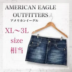 美品 アメリカンイーグル デニムミニスカート 10 XL XXL 大きいサイズのサムネイル