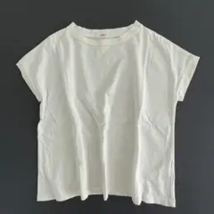 美品　NARU　ナル　Tシャツ　白　コットン　半袖　クルーネック　綿100%のサムネイル