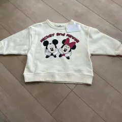 新品☆ミッキー ミニー トレーナー 90cm