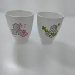 【き876】大河ドラマ江の陶器湯飲み2個セット