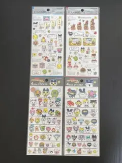 大人の図鑑シール　たまごっち　プチプチ　おみせっち　4サイズステッカー