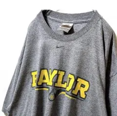 NIKE ベイラー大学 カレッジロゴ Tシャツ グレー 灰色 XL 古着