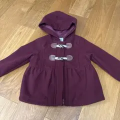 ダッフルコート オールドネイビー 90サイズ ワインレッド 12-24M