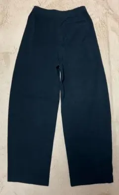 ユニクロU コットンダブルフェイスパンツ 黒 Mサイズ