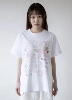 raspberrypie OLIWA Tシャツ 半袖 ホワイト　yumin ha raspberrypie OLIWA Tシャツ 半袖 ホワイト yumin ha - メルカリ