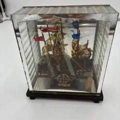 昭和レトロ◇浅草 観光土産 置物 ガラスケース入り アンティークガラス