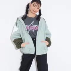 ピンクラテ　フード付きスポーティブルゾン　165